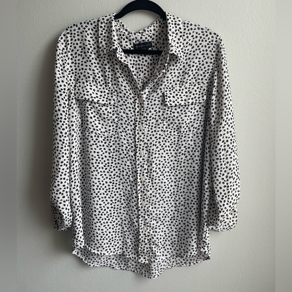 Floral print button down